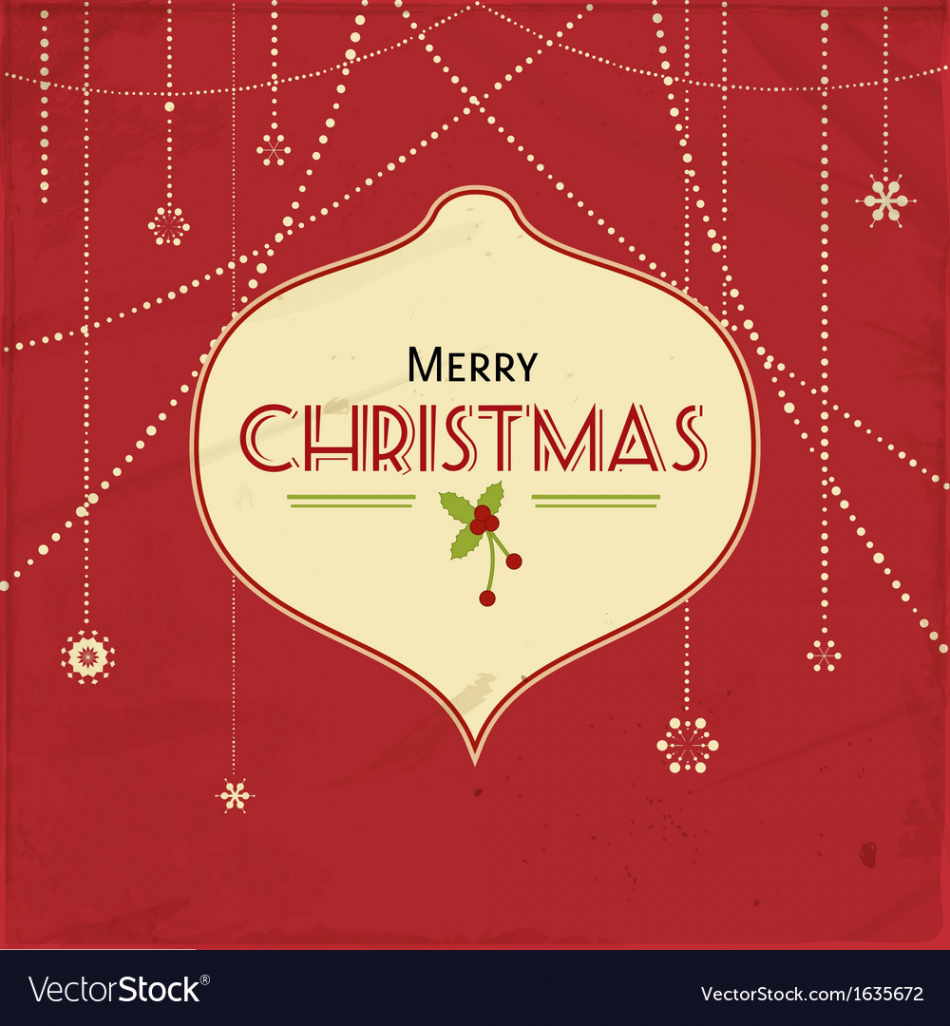 Red vintage christmas background Royalty Free Vector Image
