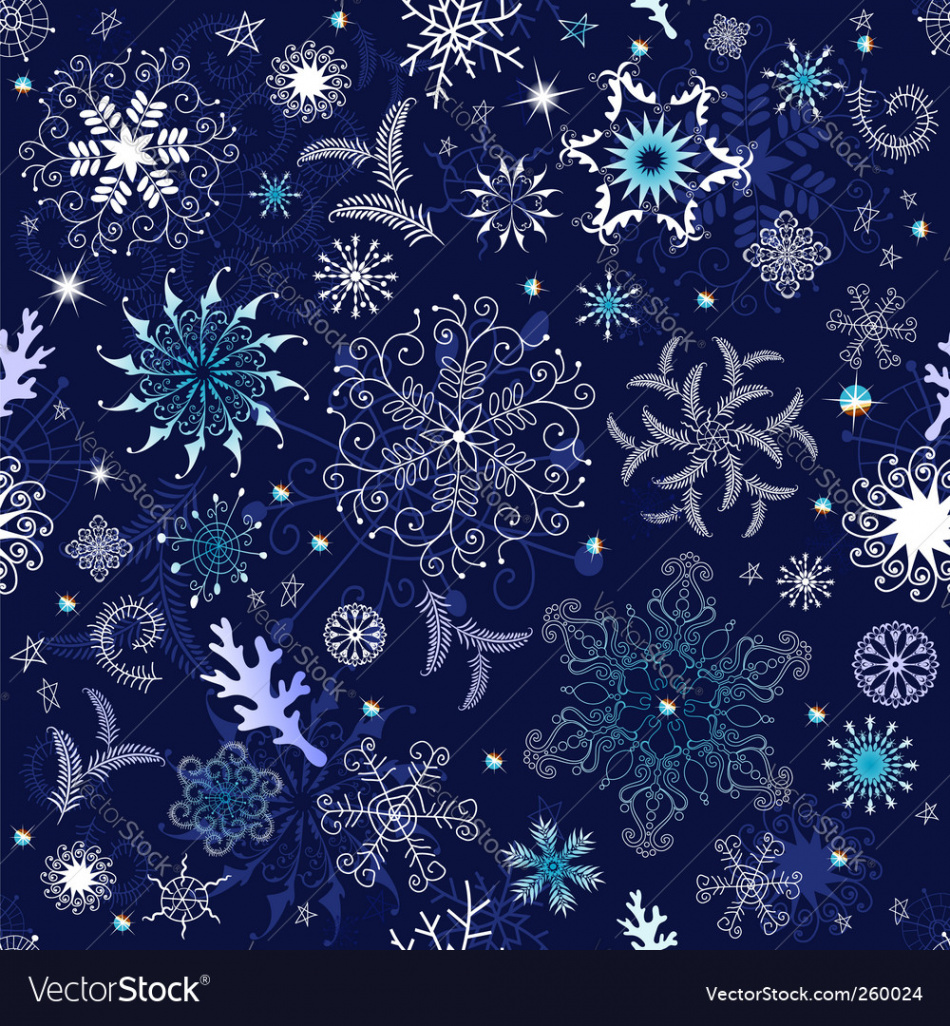Seamless dark blue christmas wallpaper Royalty Free Vector