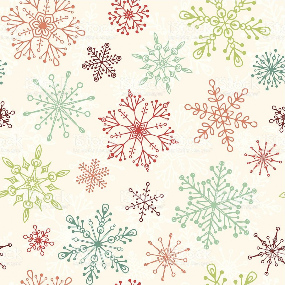 Seamless vintage Christmas pattern