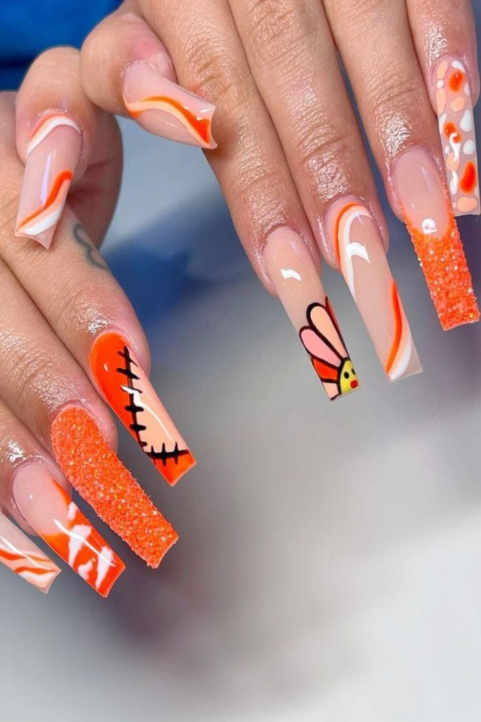 Spooky and Stylish:  Halloween Coffin Nail Ideas to Rock Your
