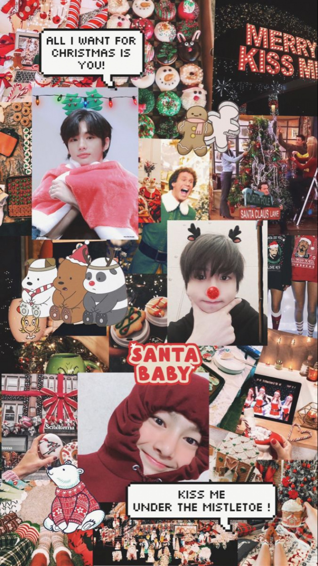 Stray Kids Christmas wallpaper  Kids christmas, Christmas theme