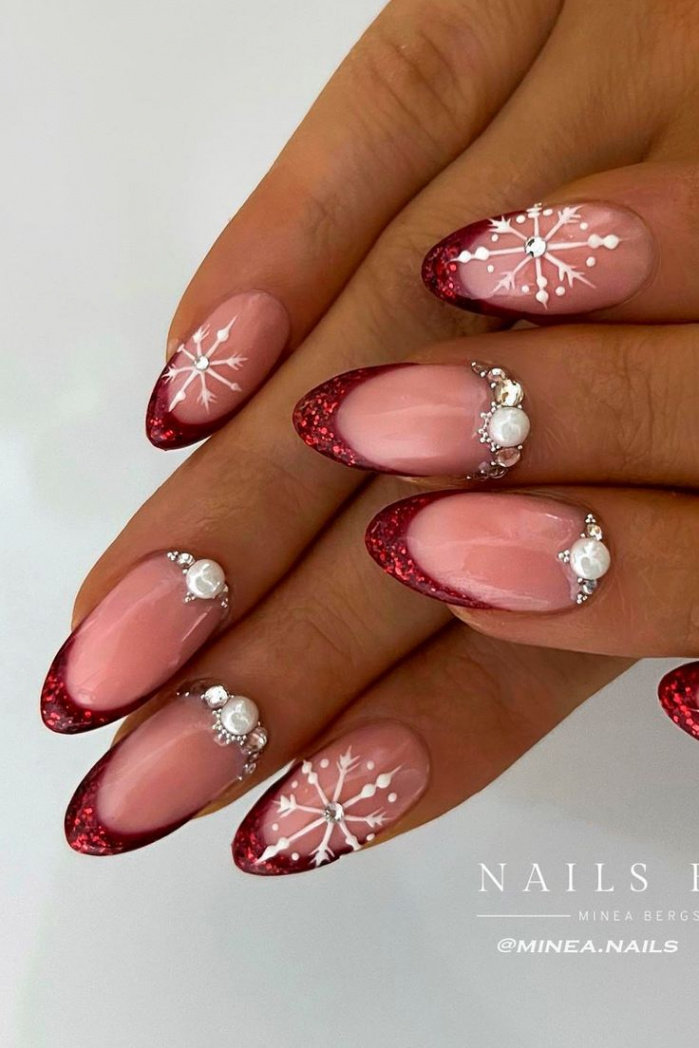 The Best Red French Tip Nails to Try in   Stylish Belles