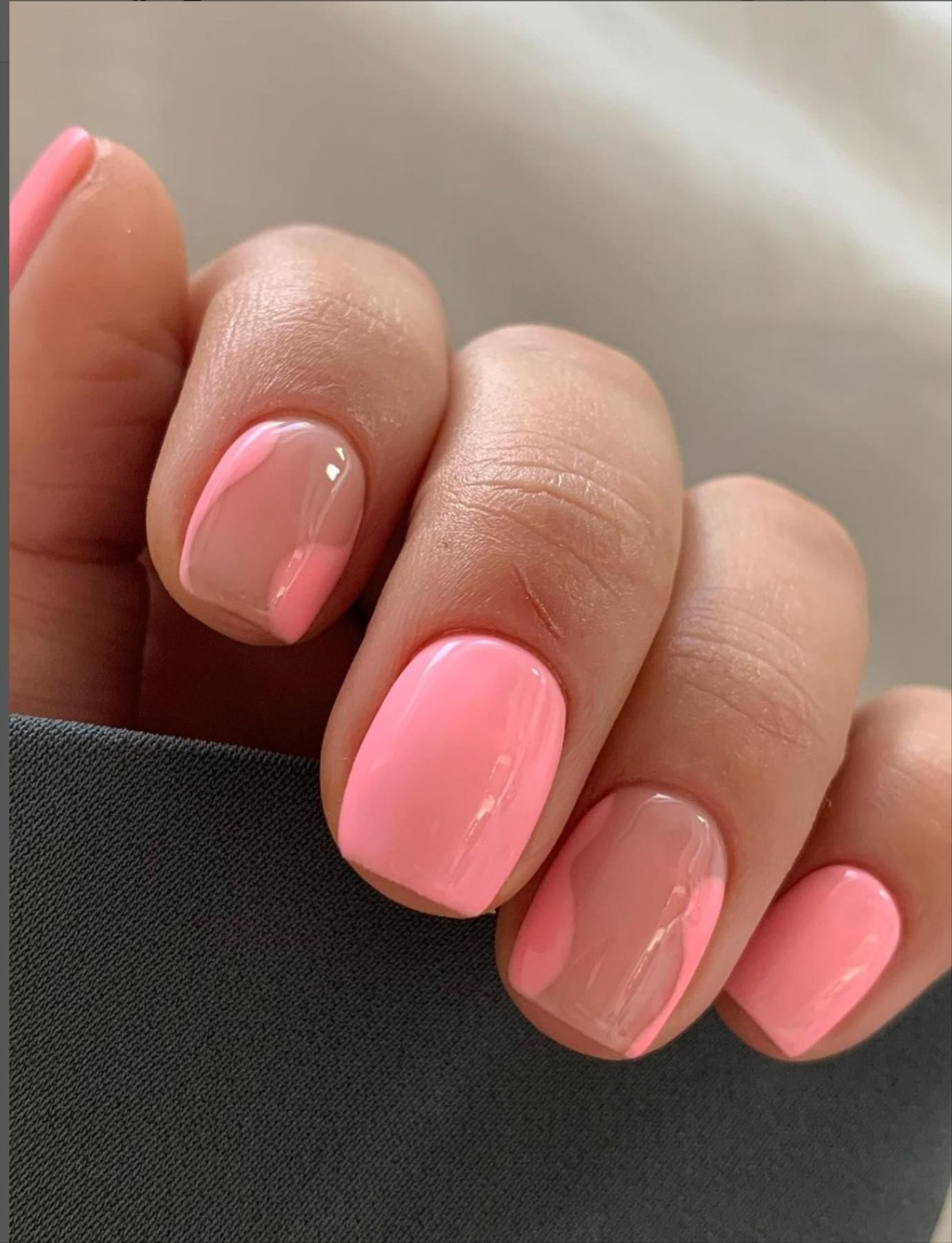 Trendy Summer Nail Designs with Short Square Nails