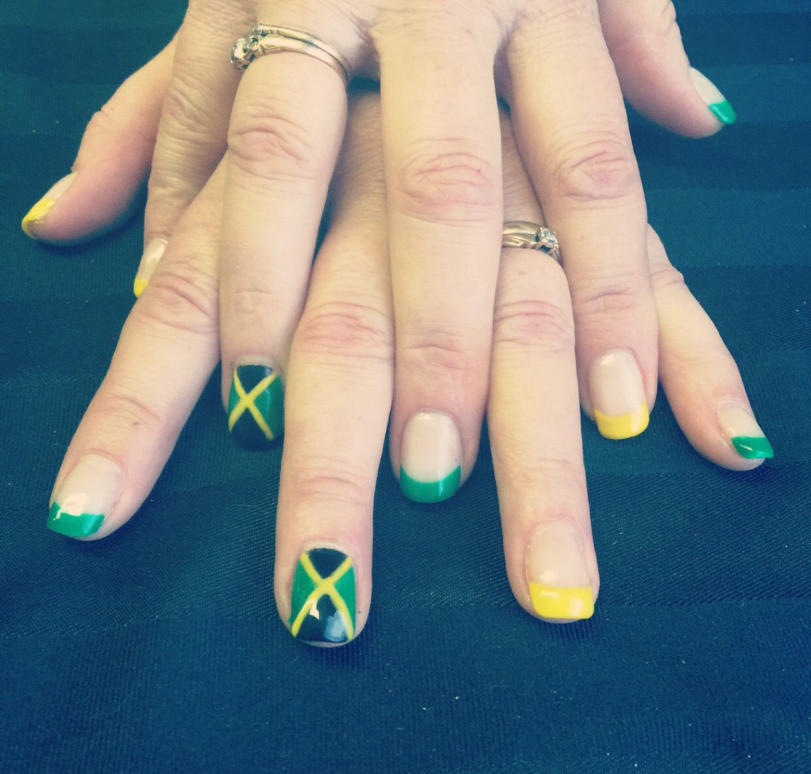 Tropical Jamaican Nail Art