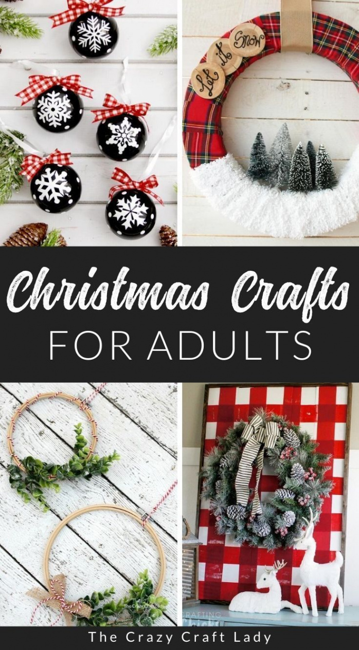 Very Merry Christmas Crafts for Adults  Homemade christmas