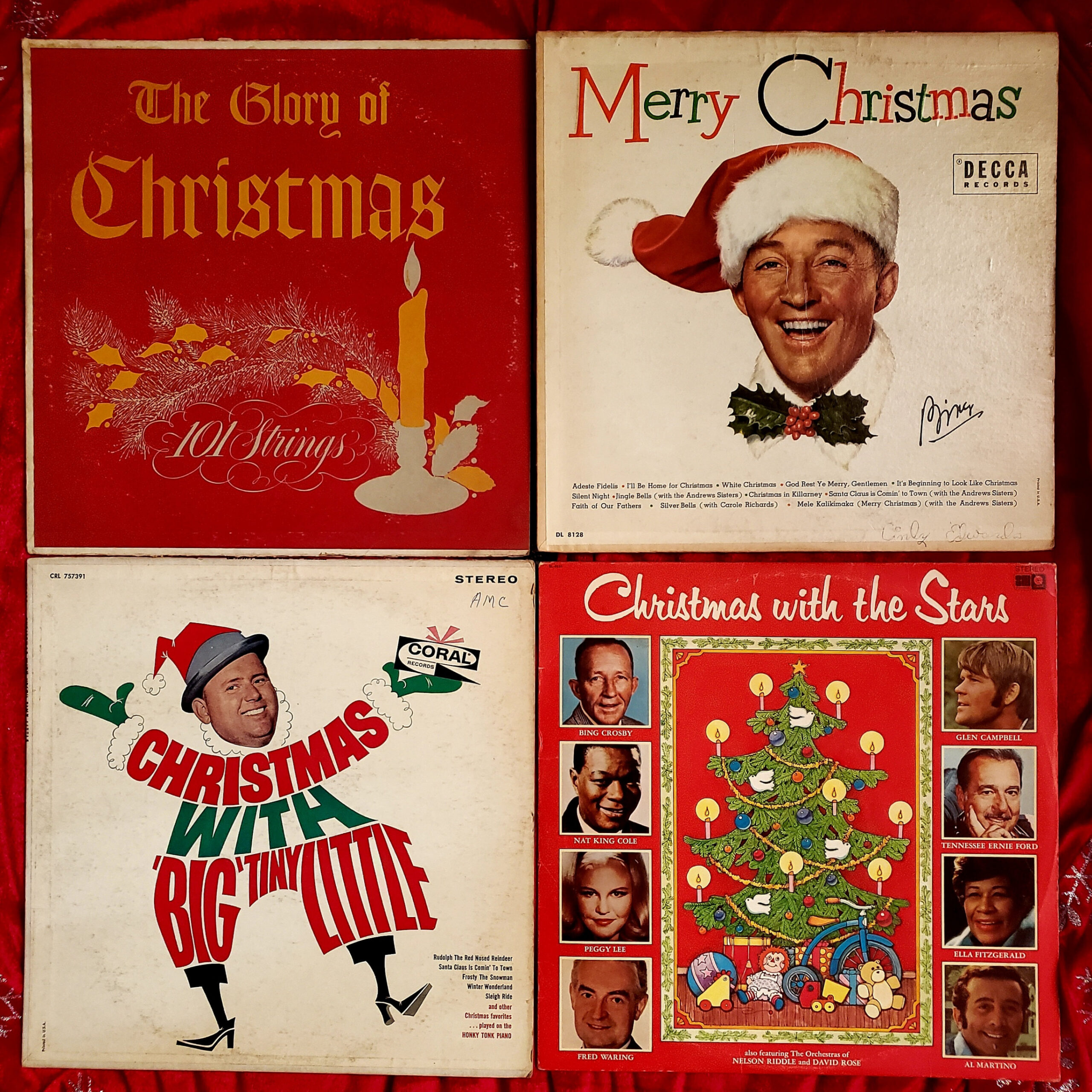 Vintage Christmas Album Covers: Random Lot for Crafting, DIY, Home