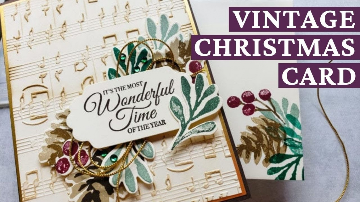 Vintage Christmas Card Highlighting Stampin Up Christmas Season