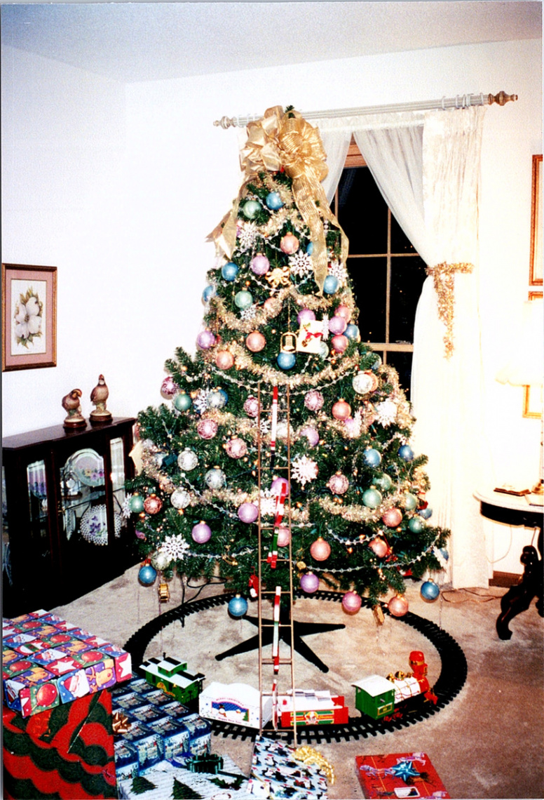 Vintage s Found Photo - Beautiful Christmas Tree With A Cute