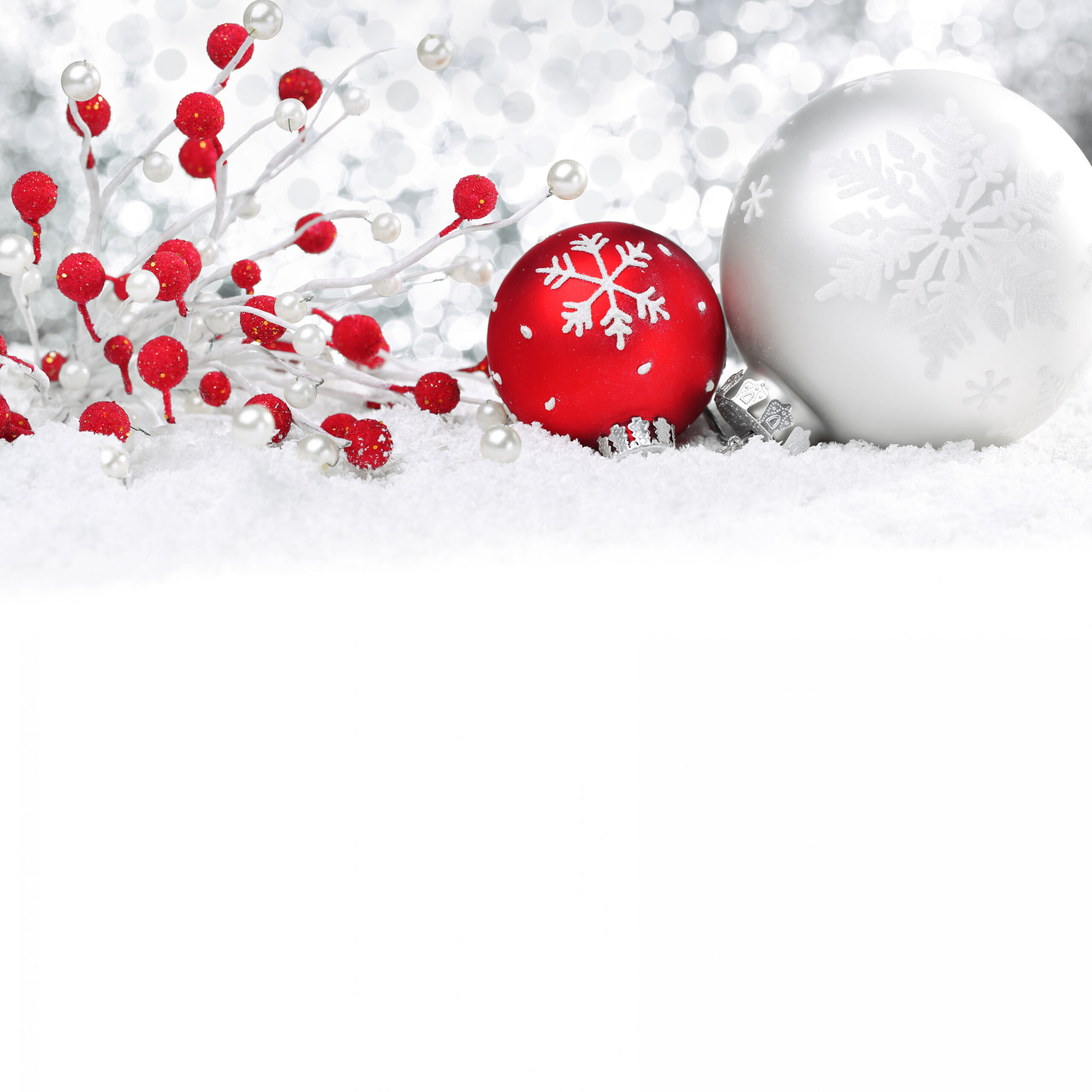 White and Red Christmas Background​  Gallery Yopriceville - High