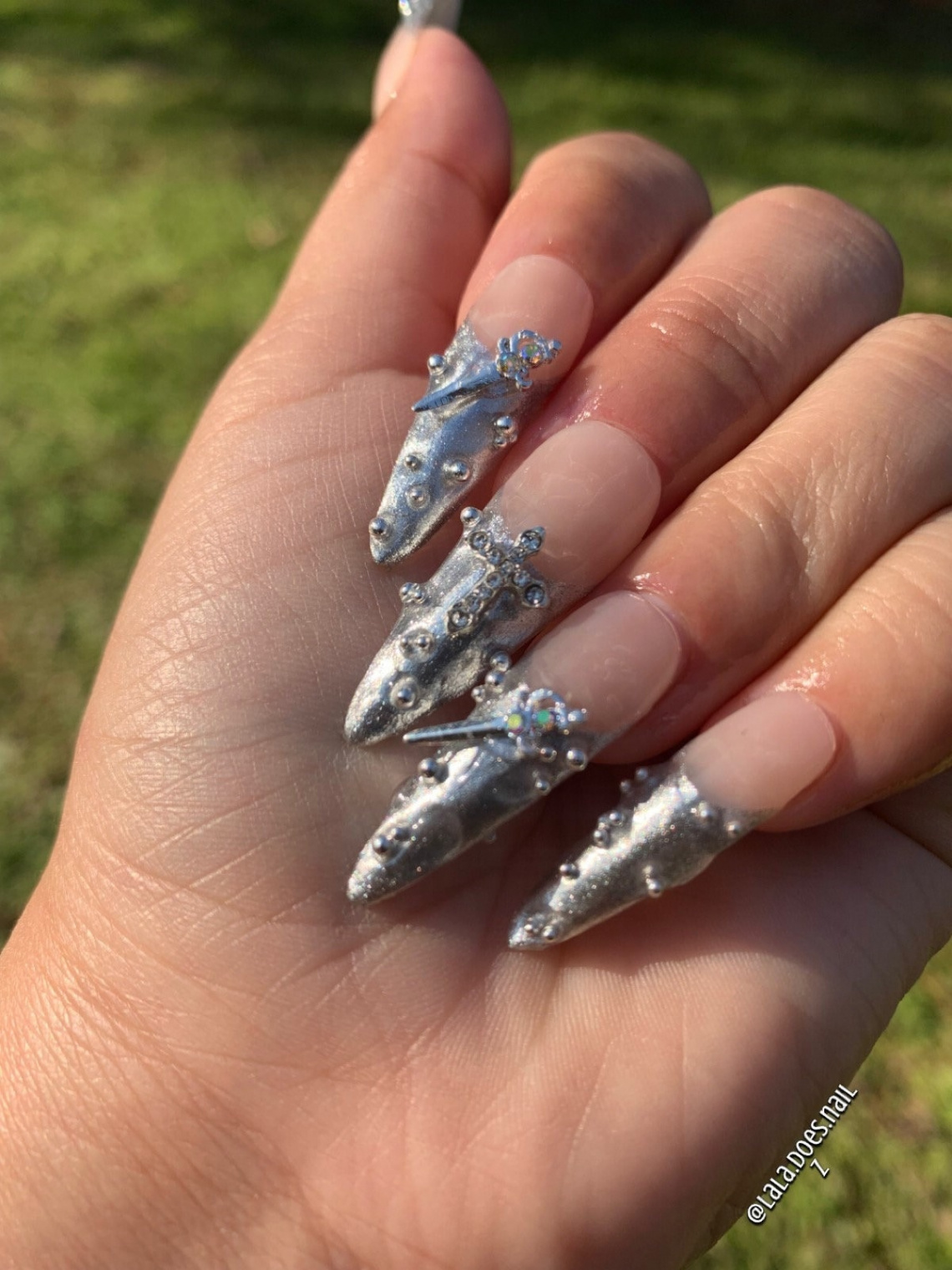 YK Nails/ Silver Nails/ Luxury Nails/ Chromatic Nails/ d Nail