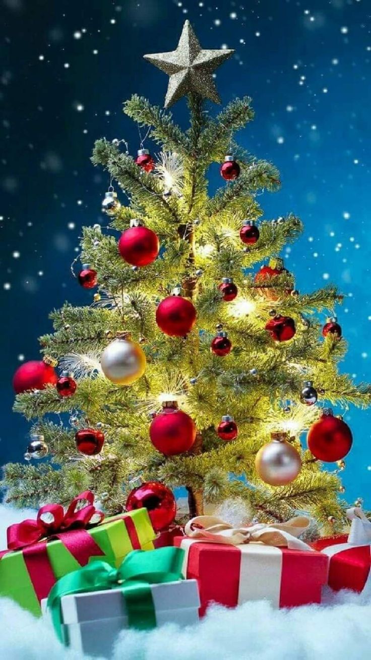 Christmas Tree Mobile Wallpaper