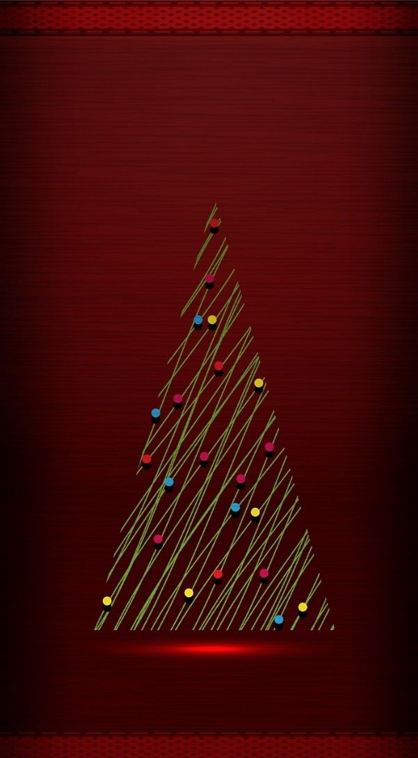 Christmas Tree Wallpaper Illustration