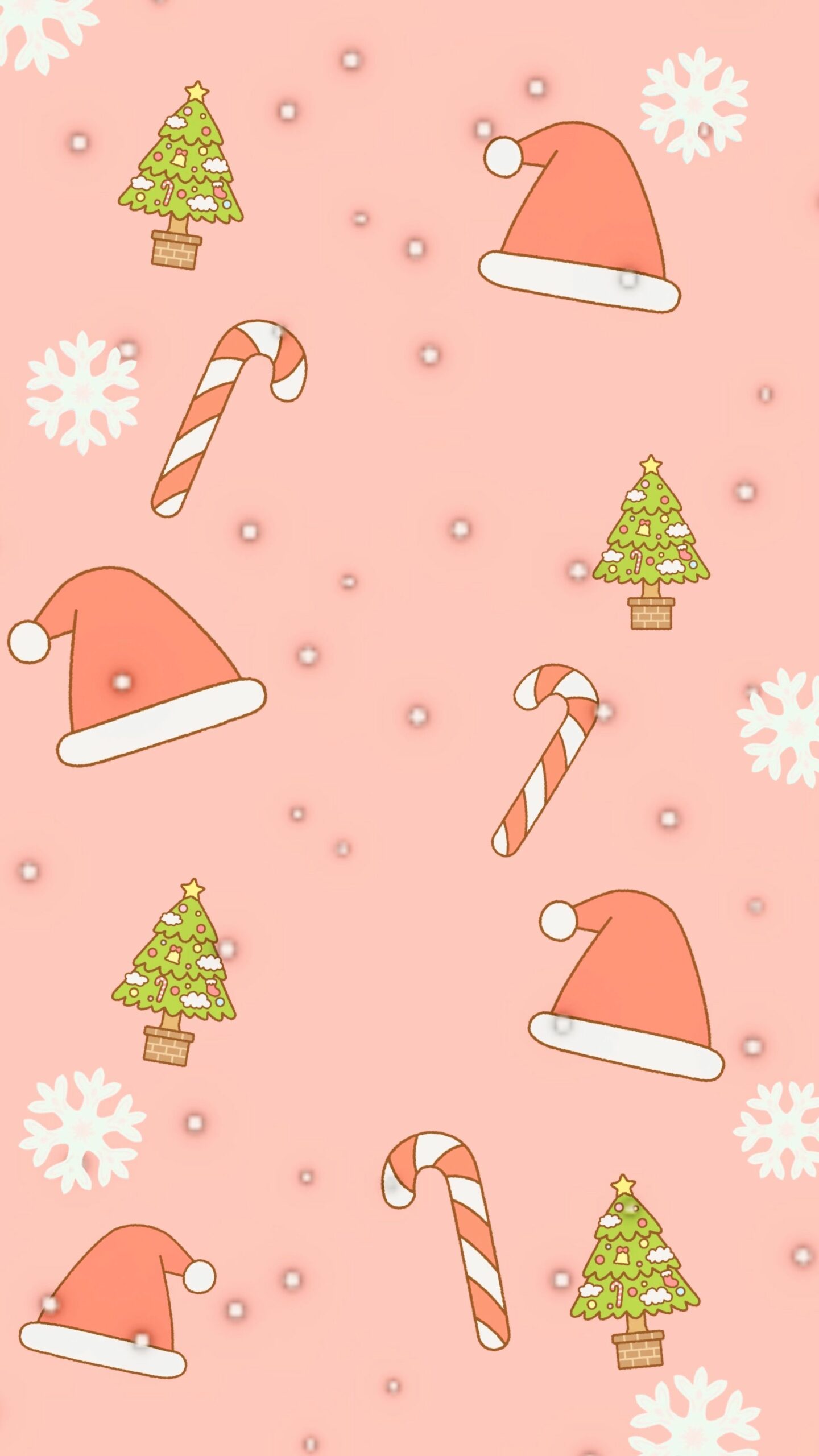 Christmas Wallpaper 3D Pink