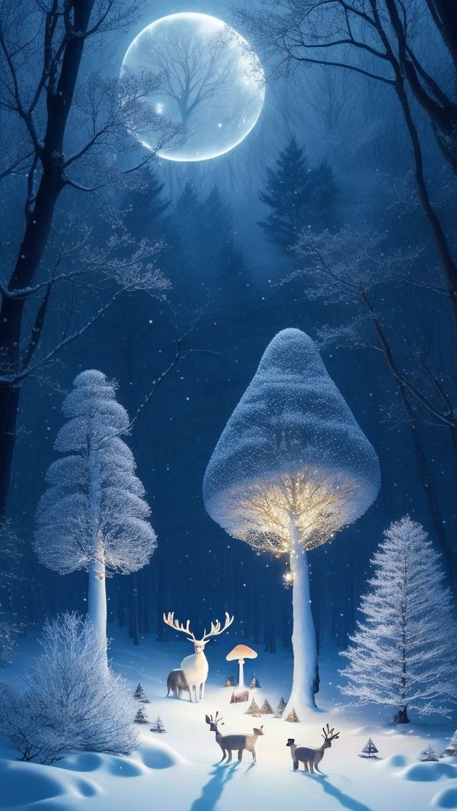 Christmas Wallpaper Blue Aesthetic