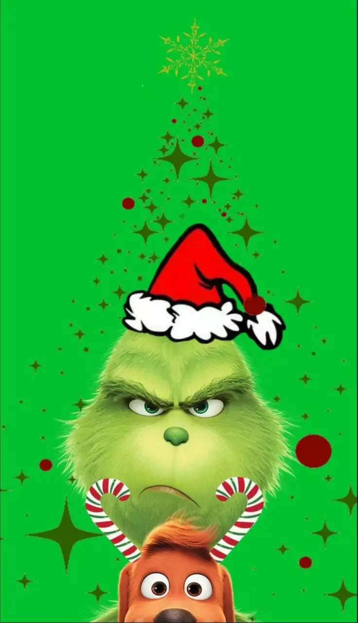 Christmas Wallpaper Grinch Pink