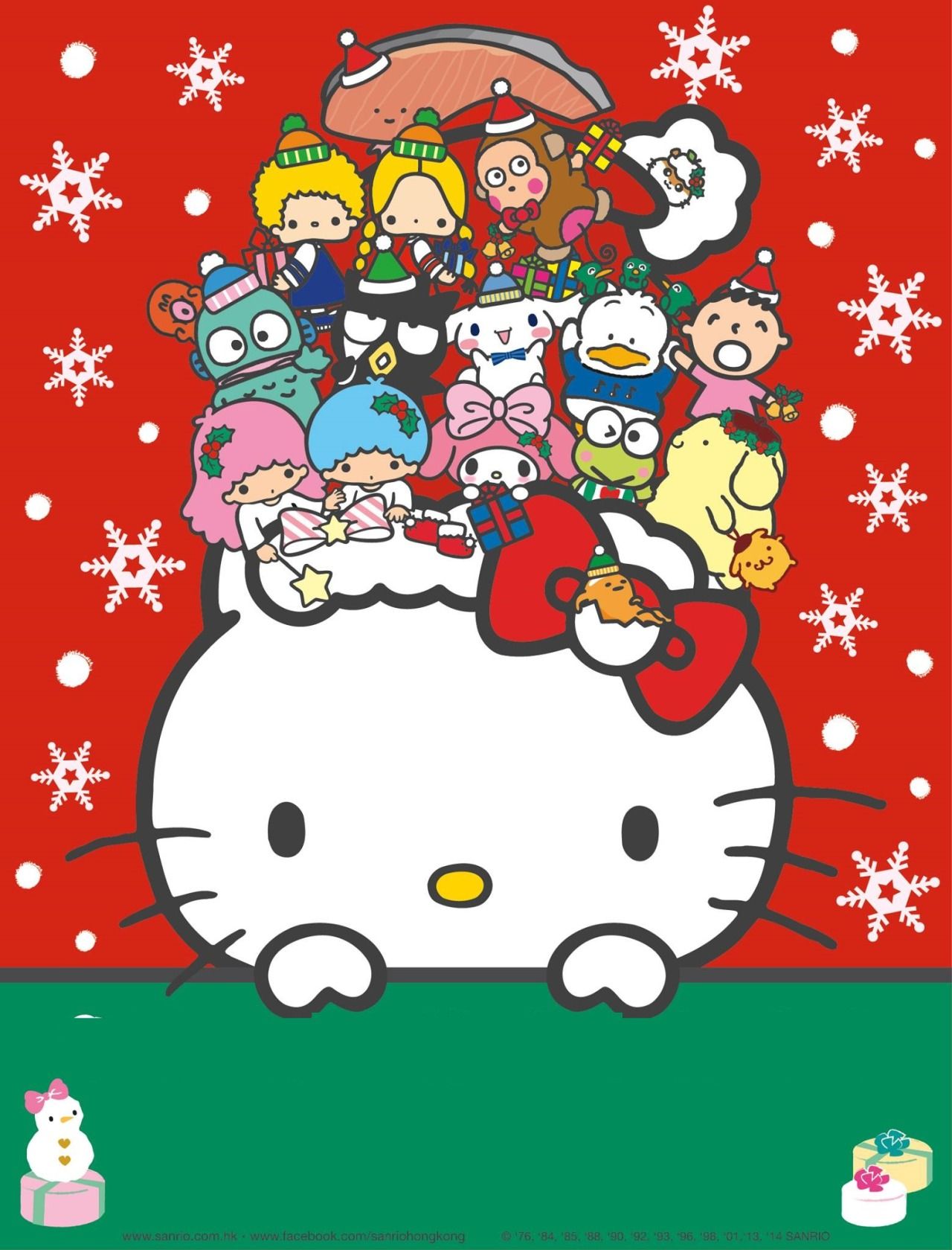 Christmas Wallpaper Hello Kitty