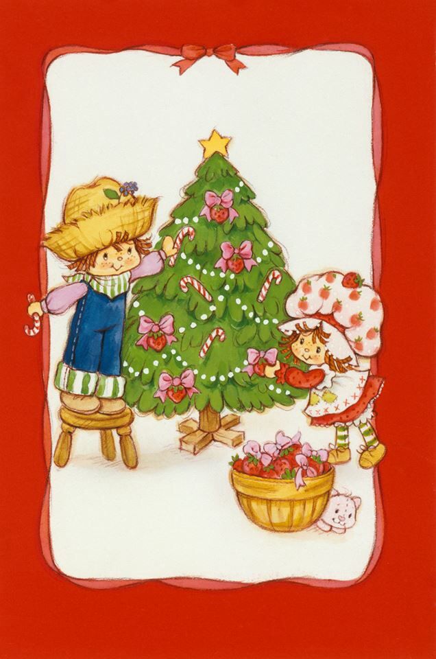 Christmas Wallpaper Strawberry Shortcake