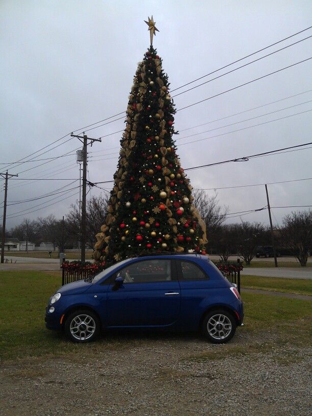 Fiat 500 Christmas Wallpaper