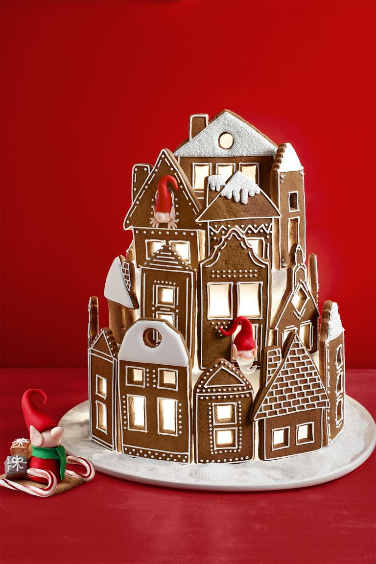 Gingerbread Christmas Village Wallpaper