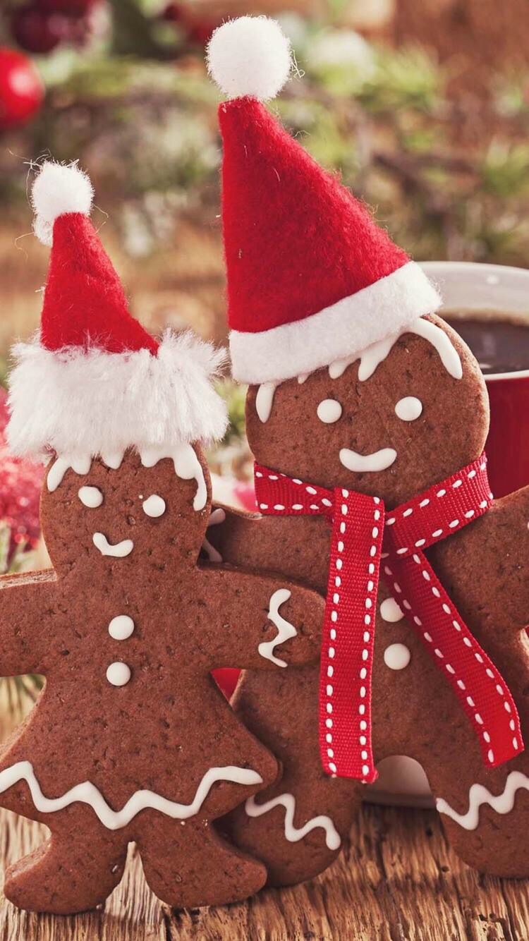 Iphone Wallpaper Christmas Gingerbread