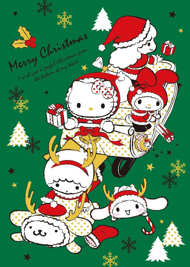 Sanrio Christmas Keyboard Wallpaper