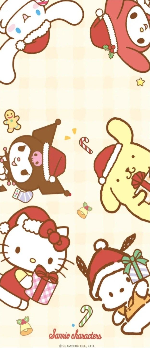 Sanrio Christmas Tree Wallpaper