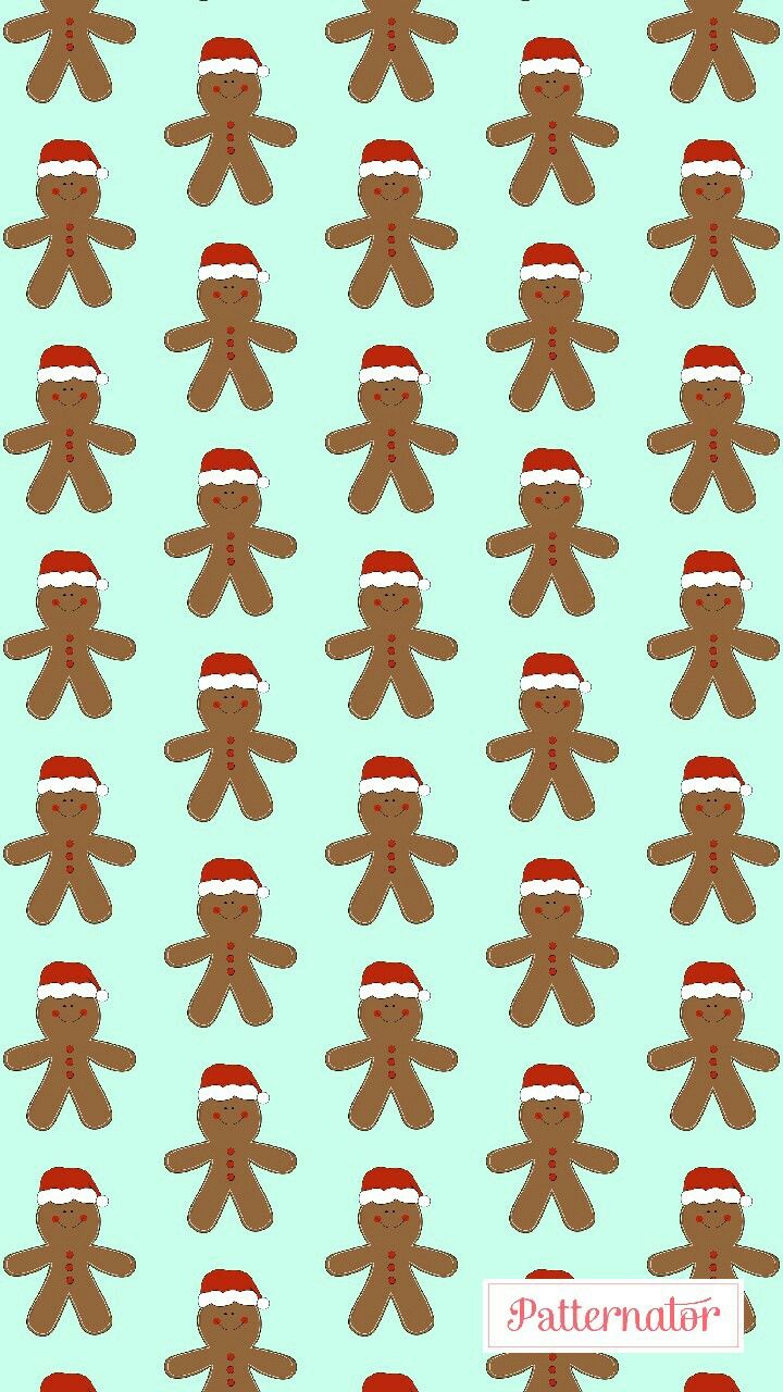 Vintage Gingerbread Christmas Wallpaper