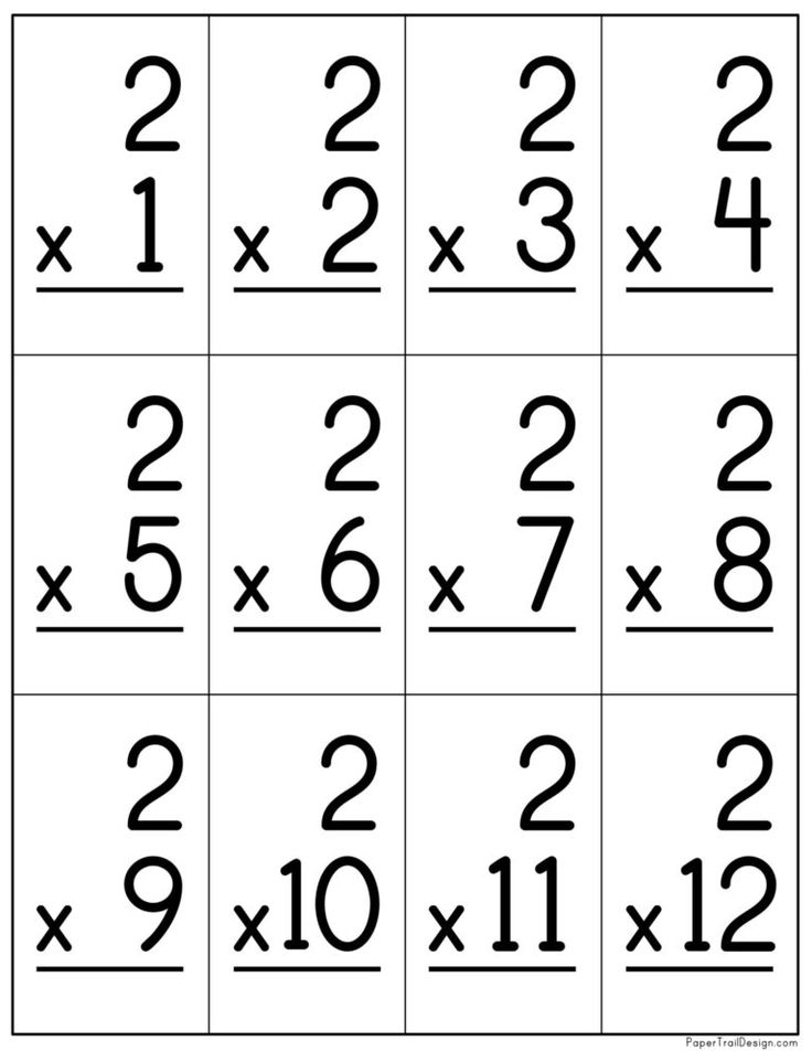 30 2 By 2 Multiplication