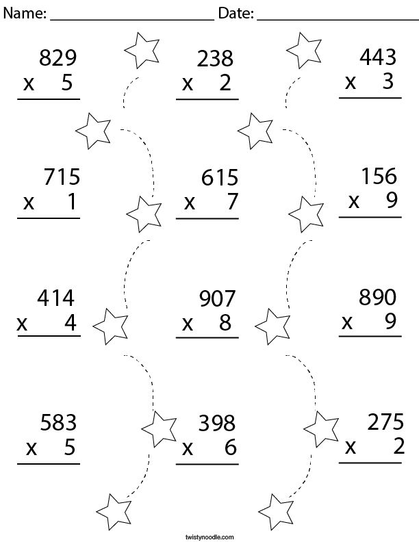 30 2 By 2 Multiplication