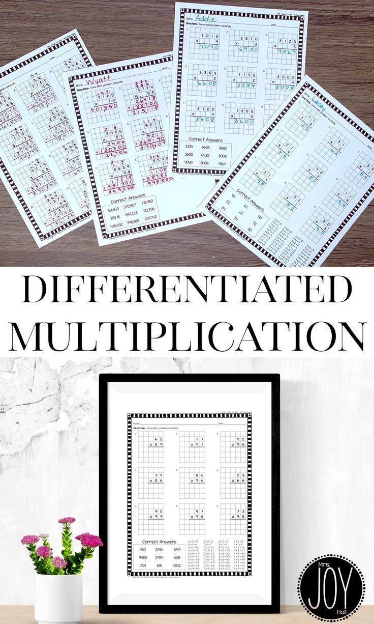 30 2 By 2 Multiplication