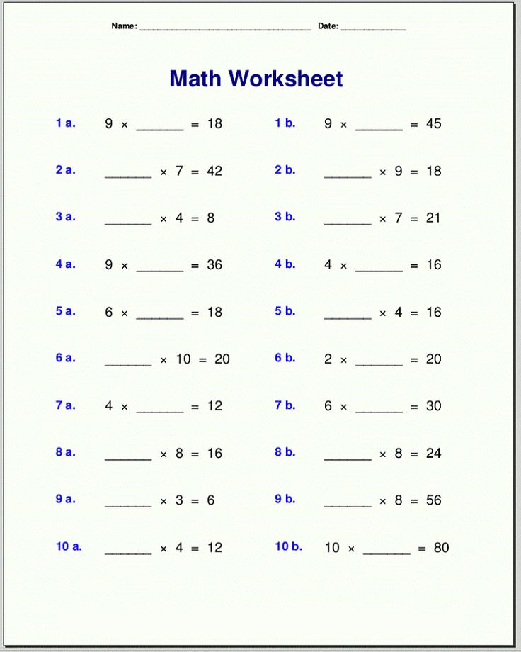 30 Grade 4 Multiplication Worksheets