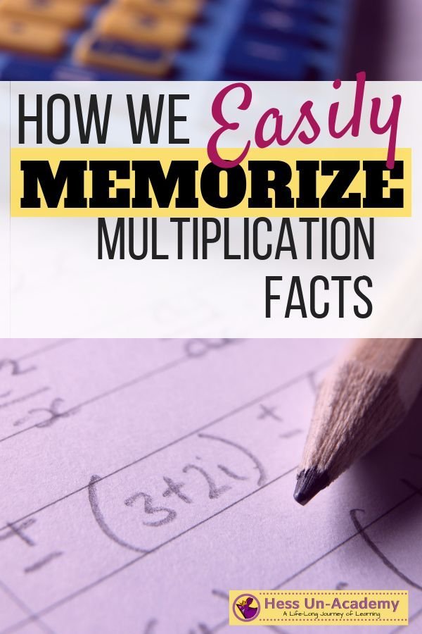 30 Multiplication Facts Memorizing