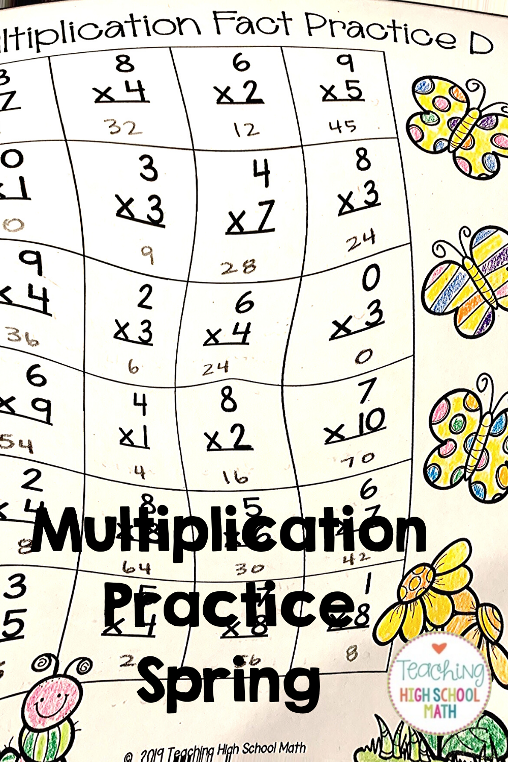 30 Multiplication Facts Practice